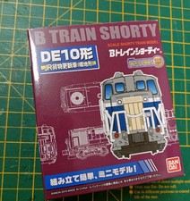Bandai N Scale B-Train Shorty DE10 Diesel Locomotive Blue/Grey Mini Train Kit