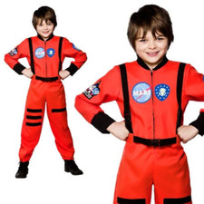 Spaceman Space Suit Outfit Astronaut Boys Fancy Dress Costume Age 3/13