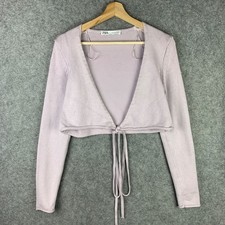 ZARA Cropped Ribbed Jumper