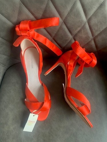New monsoon satin sandals - new,