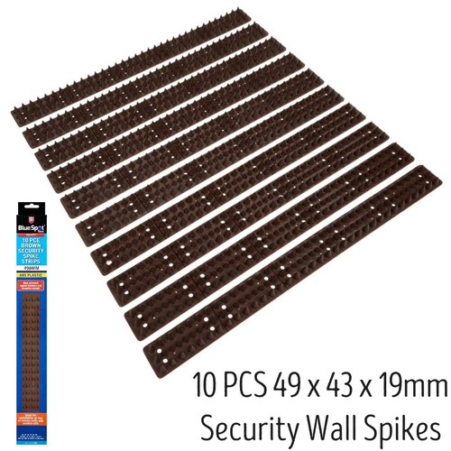 Brown security spikes pcs - brown, 10