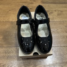 Clarks Older Girls Black
