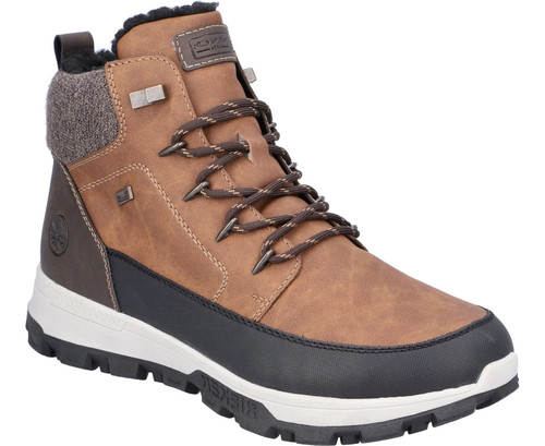 Rieker men brown ankle boots - brown,