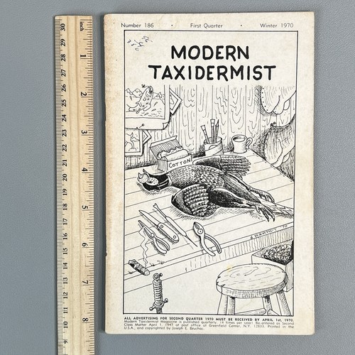 Vtg 1970 modern taxidermist - vtg,