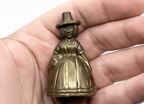 Vintage brass lady - lady, bell