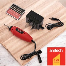 Mini Engraver Tool Engraving Kit Craft Glass Ceramic Metal Plastic c/w 10 Bits