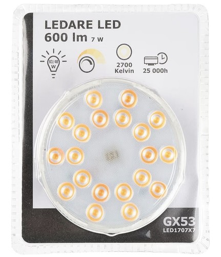 Ikea ledare gx53 led - 3, bulbs
