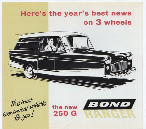 Bond minicar 250g - ranger, van