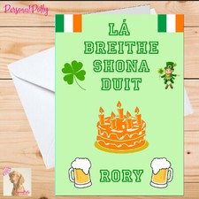 Personalised Irish Card
