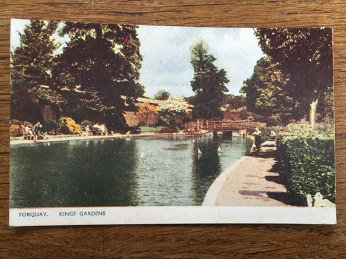 1955 postcard kings - postcard, gardens