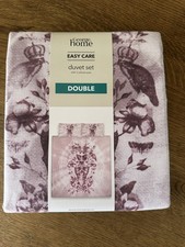 New Double Bed Duvet Cover Purple Skull tie dye Reversible Matching Pillowcases