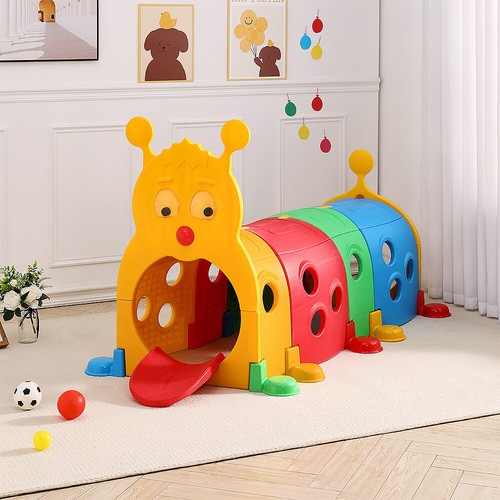 Kids play tunnel crawl - play,