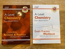 A level OCR A Chemistry Year 1 + 2 Revision and Practice + Exam Workbook Package
