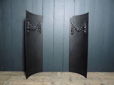 Original Antique Victorian Cast Iron Firesides For Inglenook