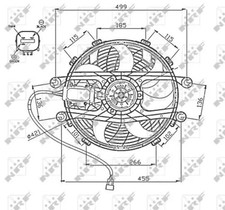 Radiator fan Single Fan 47747