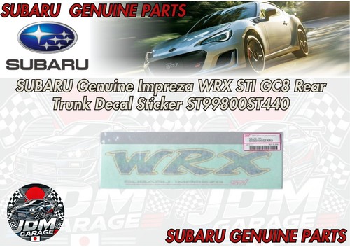 Subaru genuine impreza wrx - wrx, sti