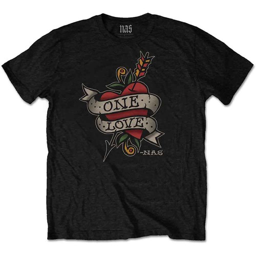 Nas shirt one love tattoo - one,
