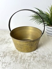 Large Vintage Brass Jam Pan