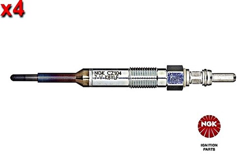 Glow plug ngk fits - 4x, a3