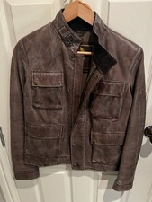 Belstaff Leather BRAD Brown Mens Jacket M
