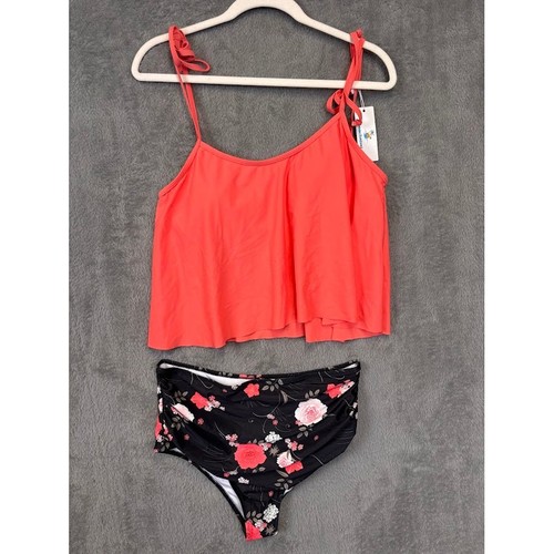 Beachsissi coral flounce - xl,