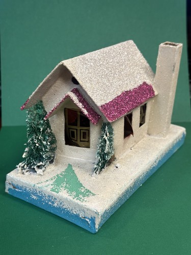 Vintage medium christmas putz - vintage,