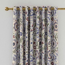 Joules Festival Flowers BLACKOUT Lined EYELETS Curtains W168CM DROP 137CM