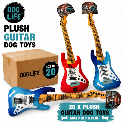 Plush guitar dog toys - 20,