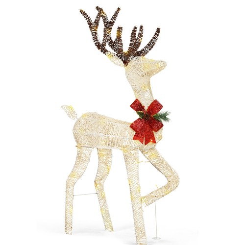 Pre lit reindeer christmas - pre-lit,