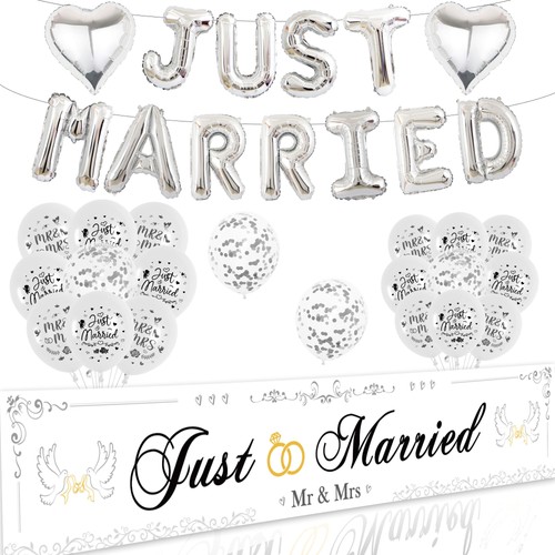 Just married wedding party - wedding,