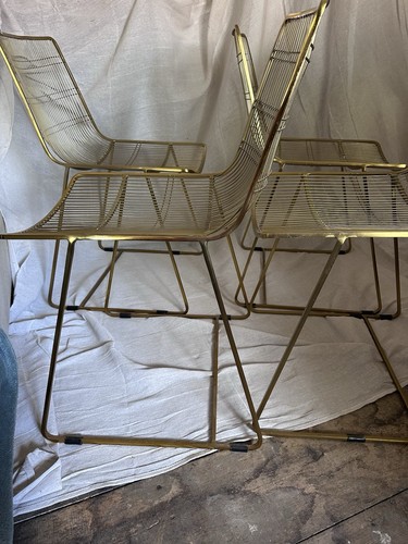 Habitat gold metal dining - 4,