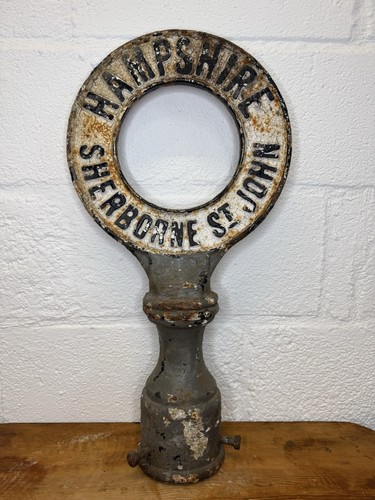 Antique cast iron finger post - cast,