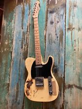 squire fender telecaster guitar affinity series customised Road Worn very unique