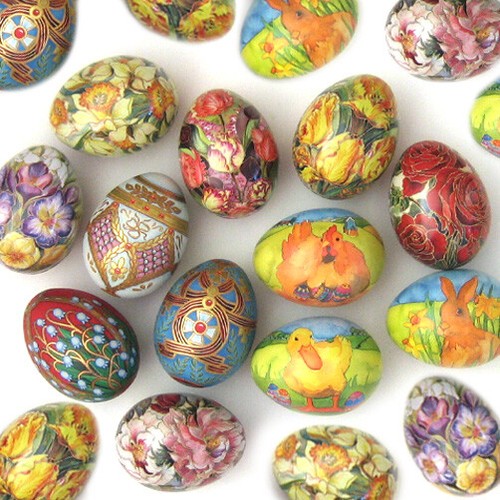 Easter hanging egg tin box - easter,