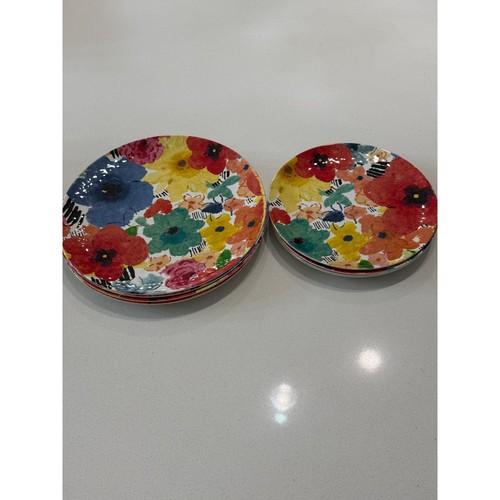 Tarhong 8pc melamine floral - 8pc,