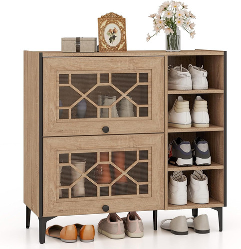 Shoe cabinet wooden storage - shoe,
