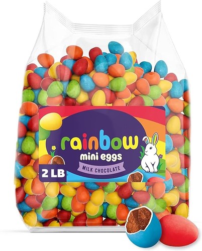 Mini chocolate eggs - mini, rainbow