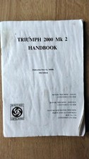 TRIUMPH 2000 MK2 1974 Handbook