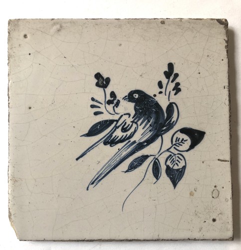 Antique delft tile about - tile, 5”