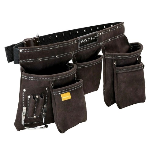 Leather tool belt - leather, pouch