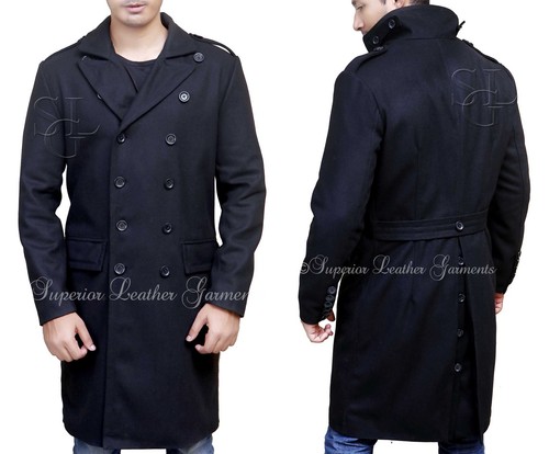 Woolen black double - woolen,