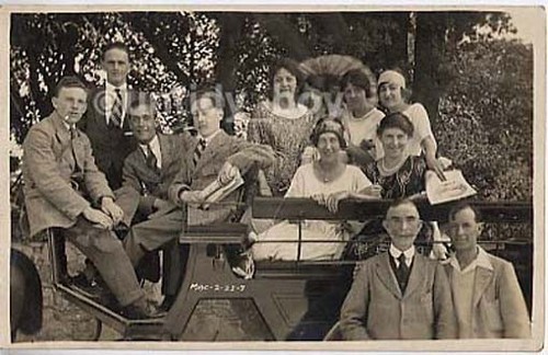 Horse drawn charabanc - drawn, rp