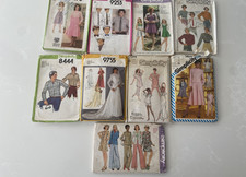 Vintage Sewing Patterns 9 Cut