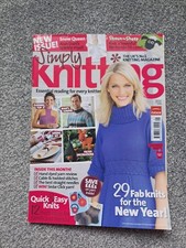 Simply Knitting Issue 62 Jan 2010 Alan Dart Snow Queen, Shaun The Sheep, Xmas
