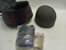 Ventura Horse Riding Helmet Black 58cm BS EN 1384 & Nylon Hair Nets Used