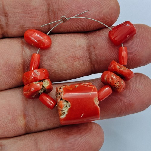 Antique natural red coral - antique,