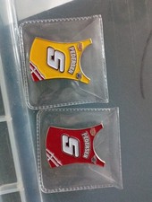 Nicki Pedersen Speedway GP Race Bib Silver Speedway Badges
