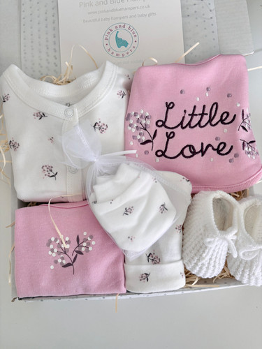 New baby girl hamper - new, hamper,