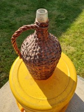 Wicker Bottle Basket  with Handle