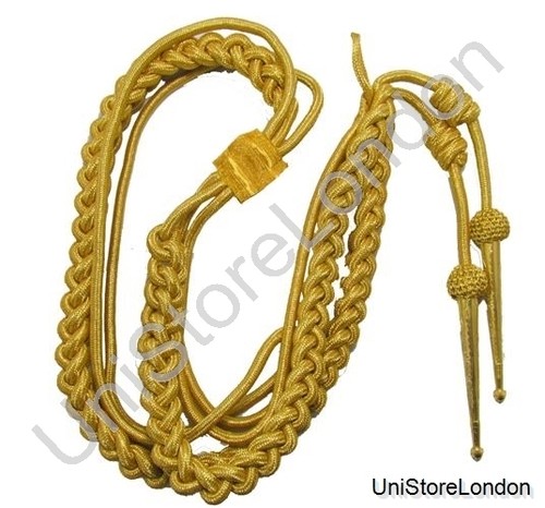 Aiguillette gold mylar army - mylar,